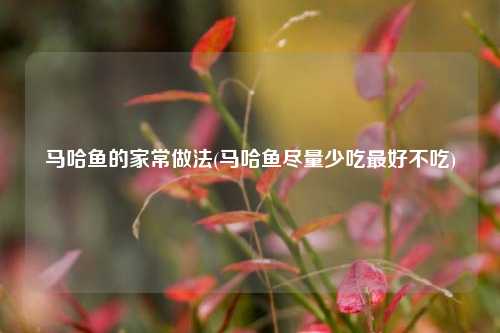 马哈鱼的家常做法(马哈鱼尽量少吃最好不吃)